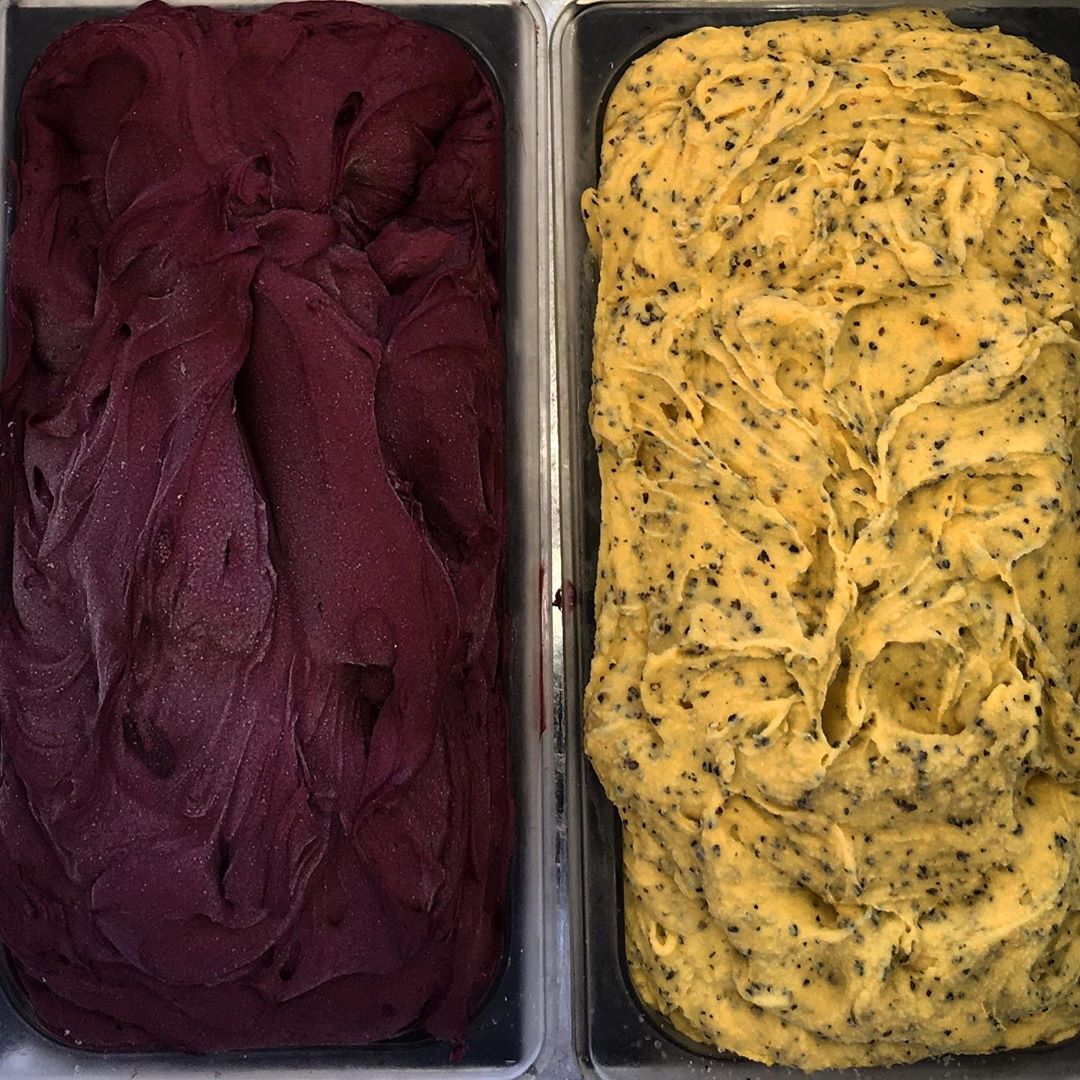 Gelato de Açaí e Maracujá